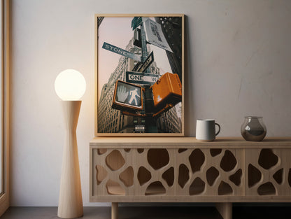 Stone Street NYC Poster – Urban Cityscape Wall Art