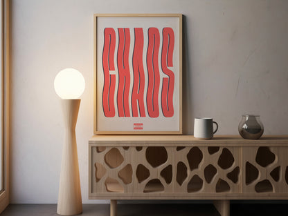 CHAOS Typography Poster