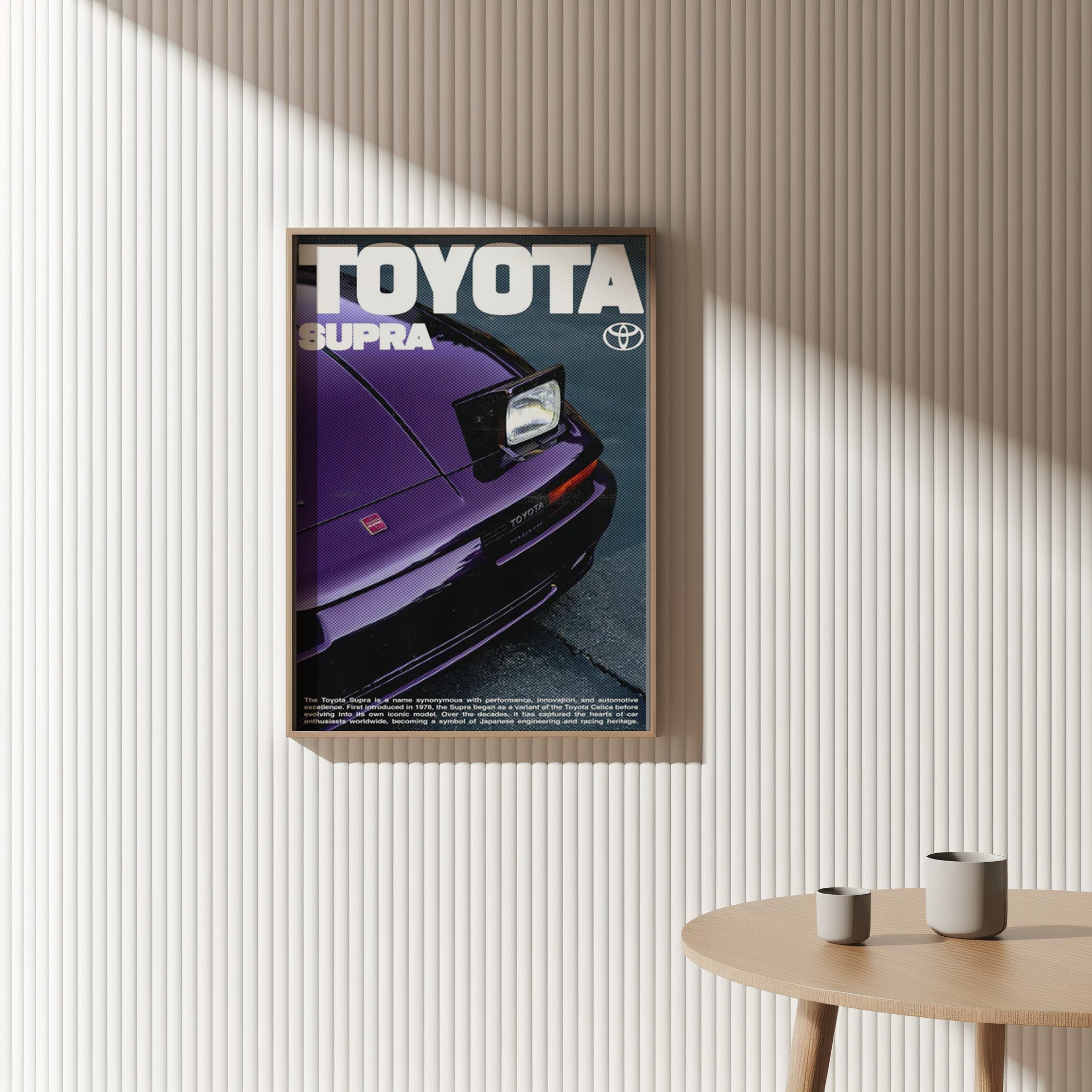 Purple Toyota Supra Pop-Up Headlight Poster – 24posters