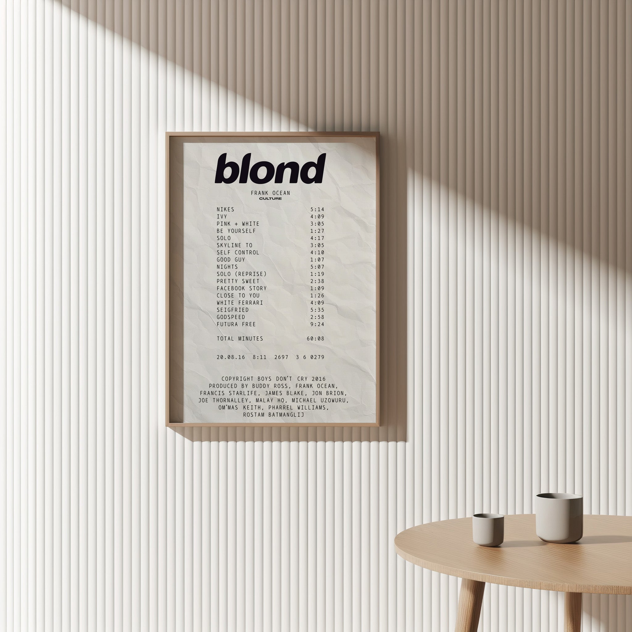 Blond Receipt Poster