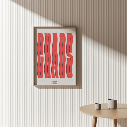 CHAOS Typography Poster