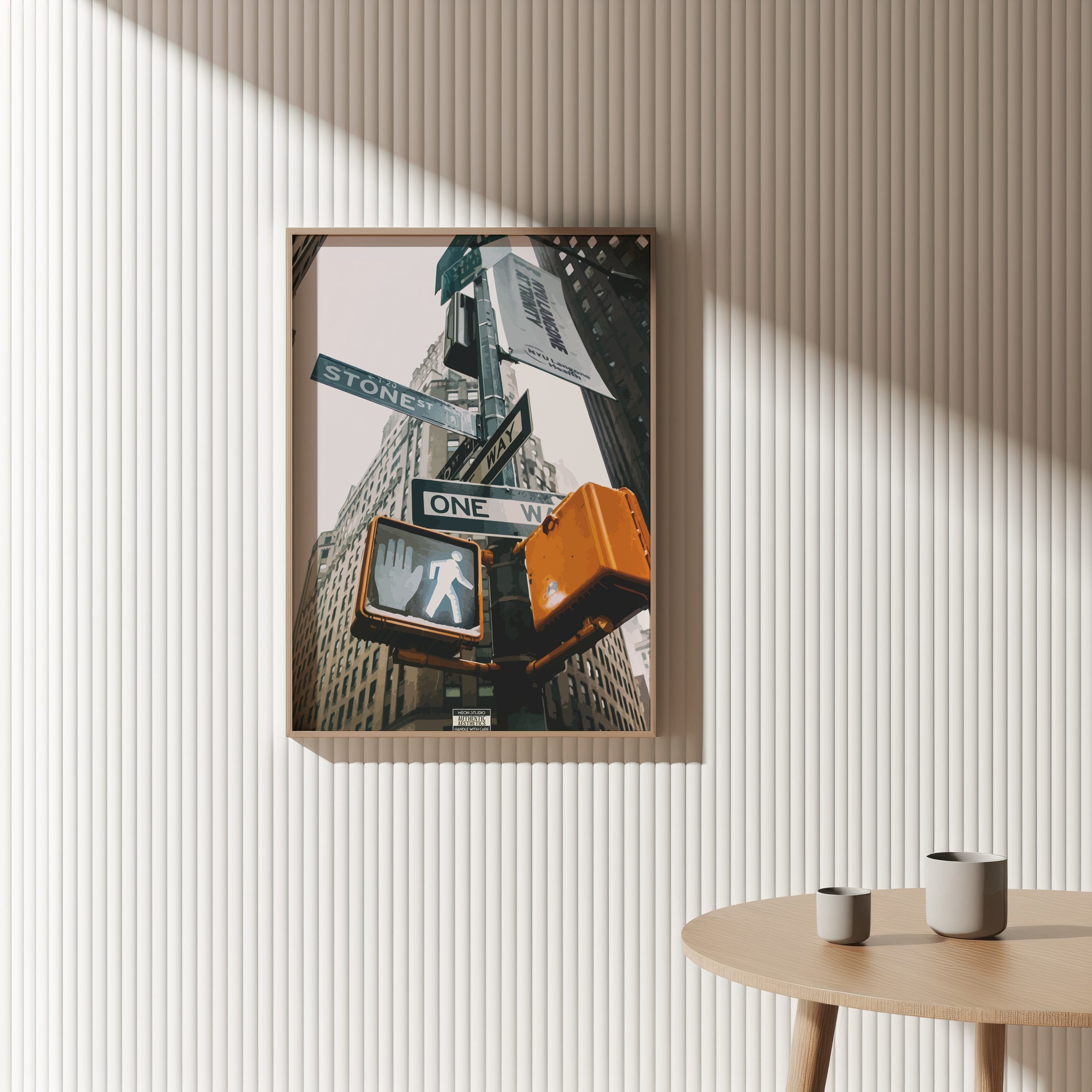 Stone Street NYC Poster – Urban Cityscape Wall Art