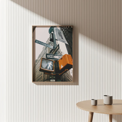 Stone Street NYC Poster – Urban Cityscape Wall Art