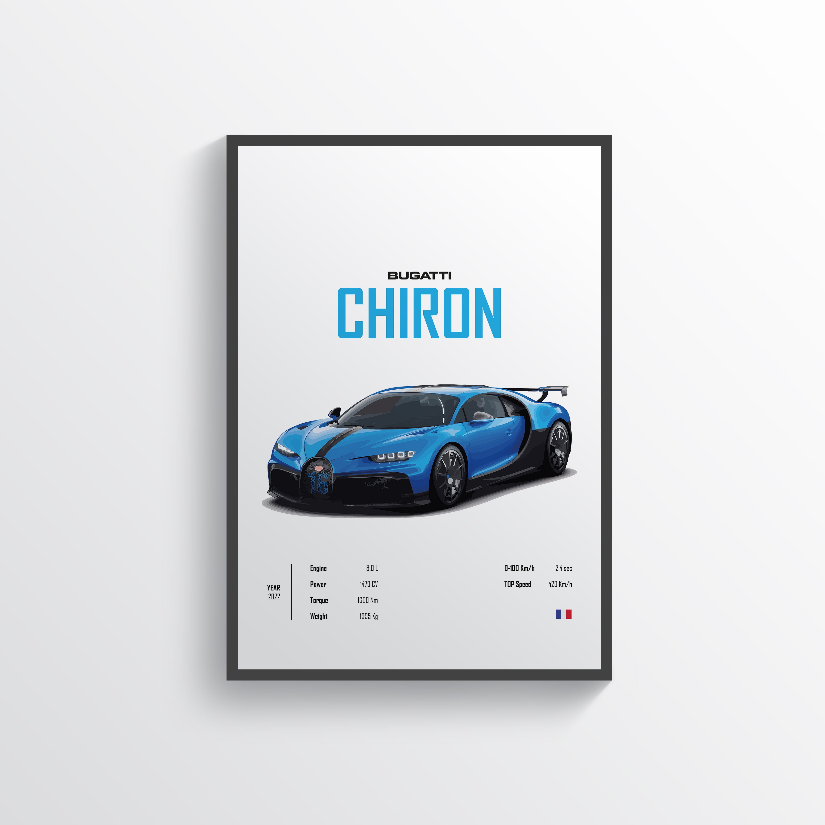 Bugatti Chiron Poster