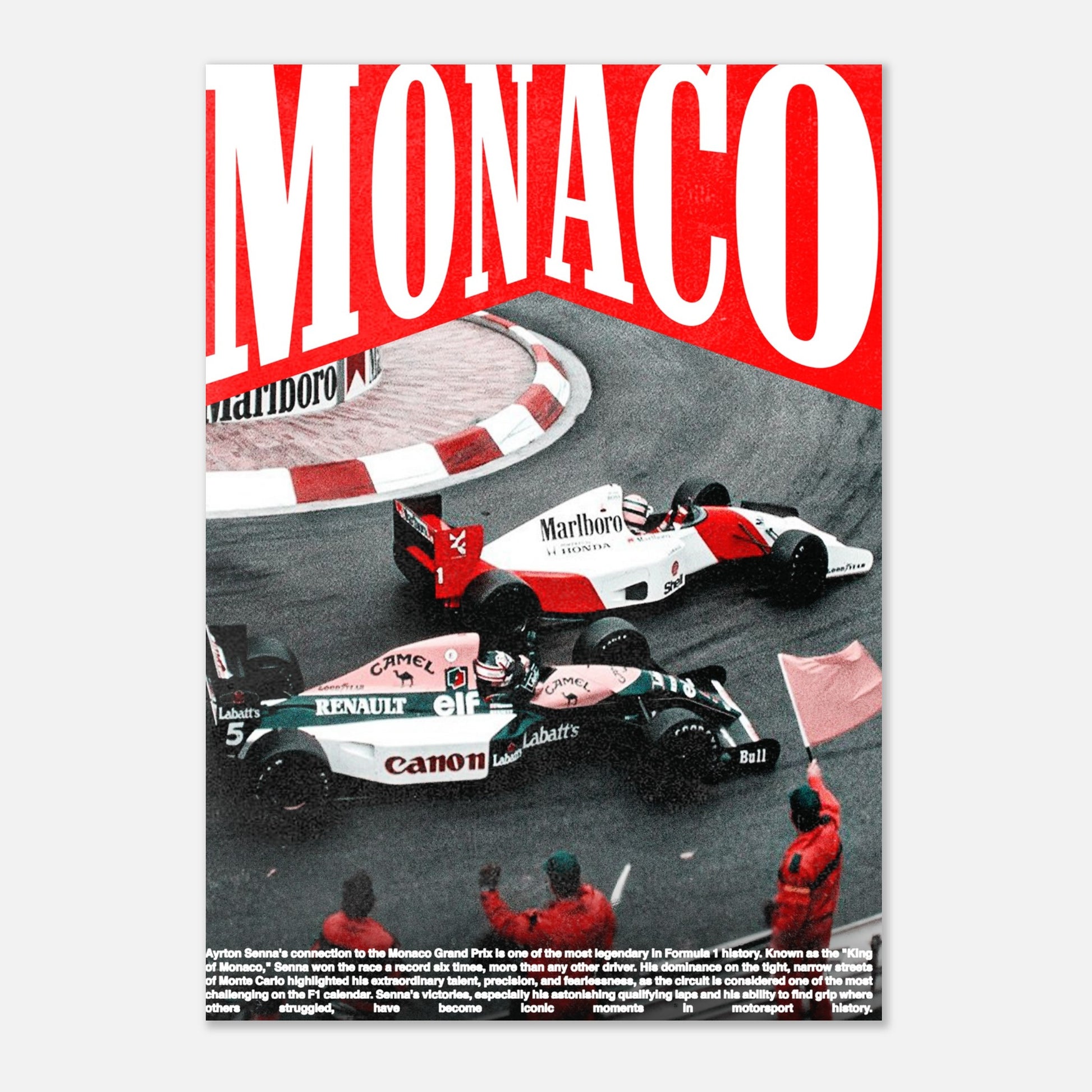 Ferrari Monaco Poster