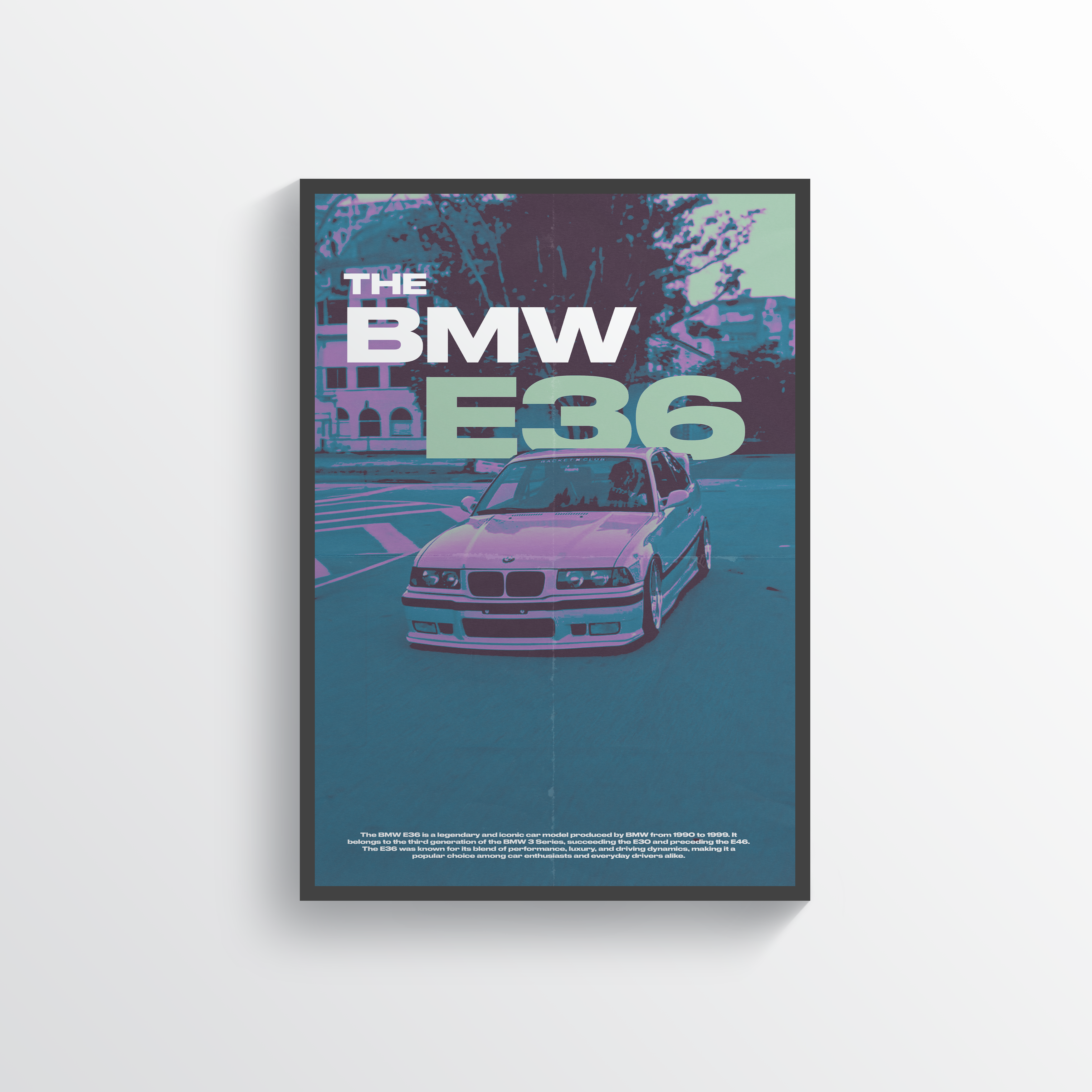 BMW E36 Poster