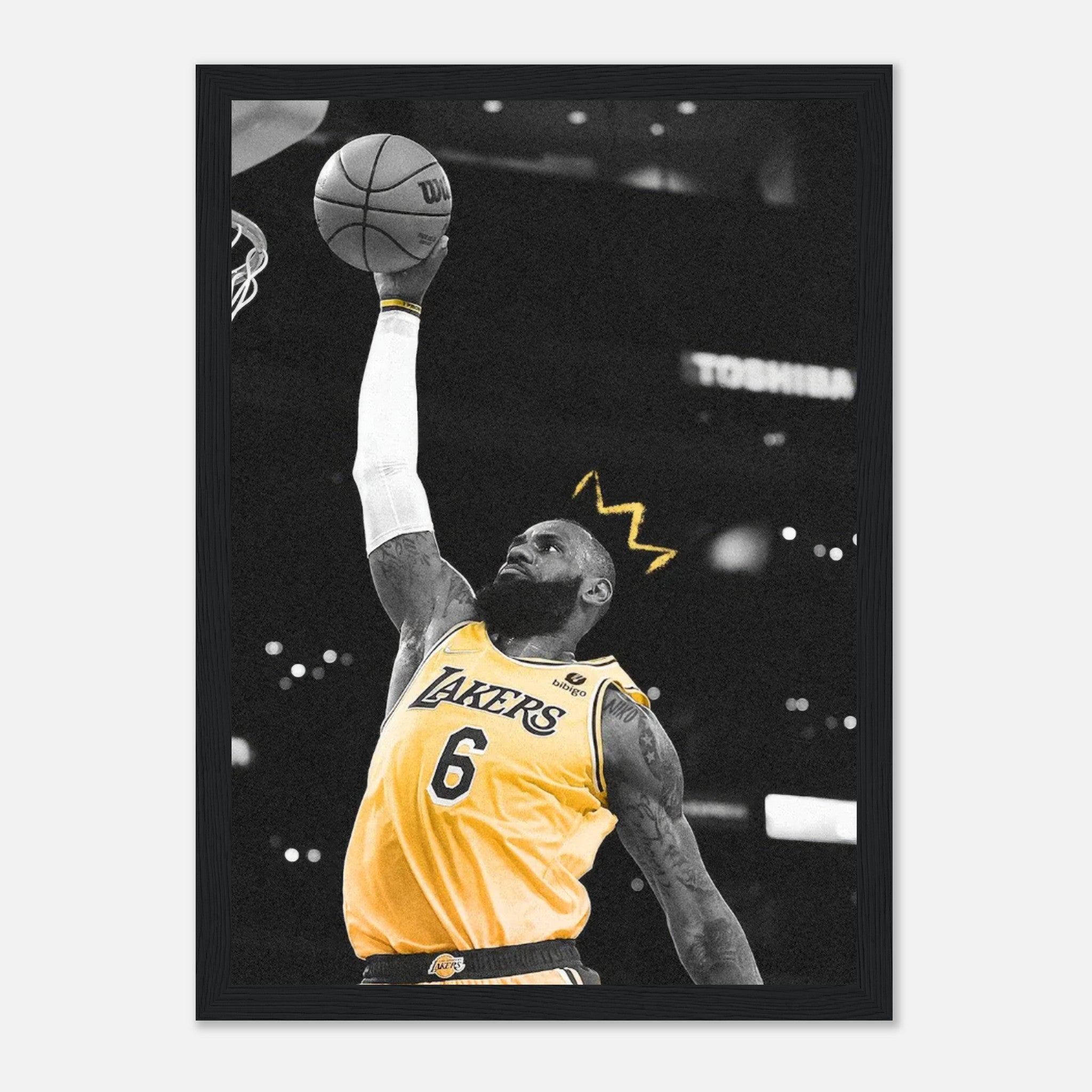 LeBron James King Poster