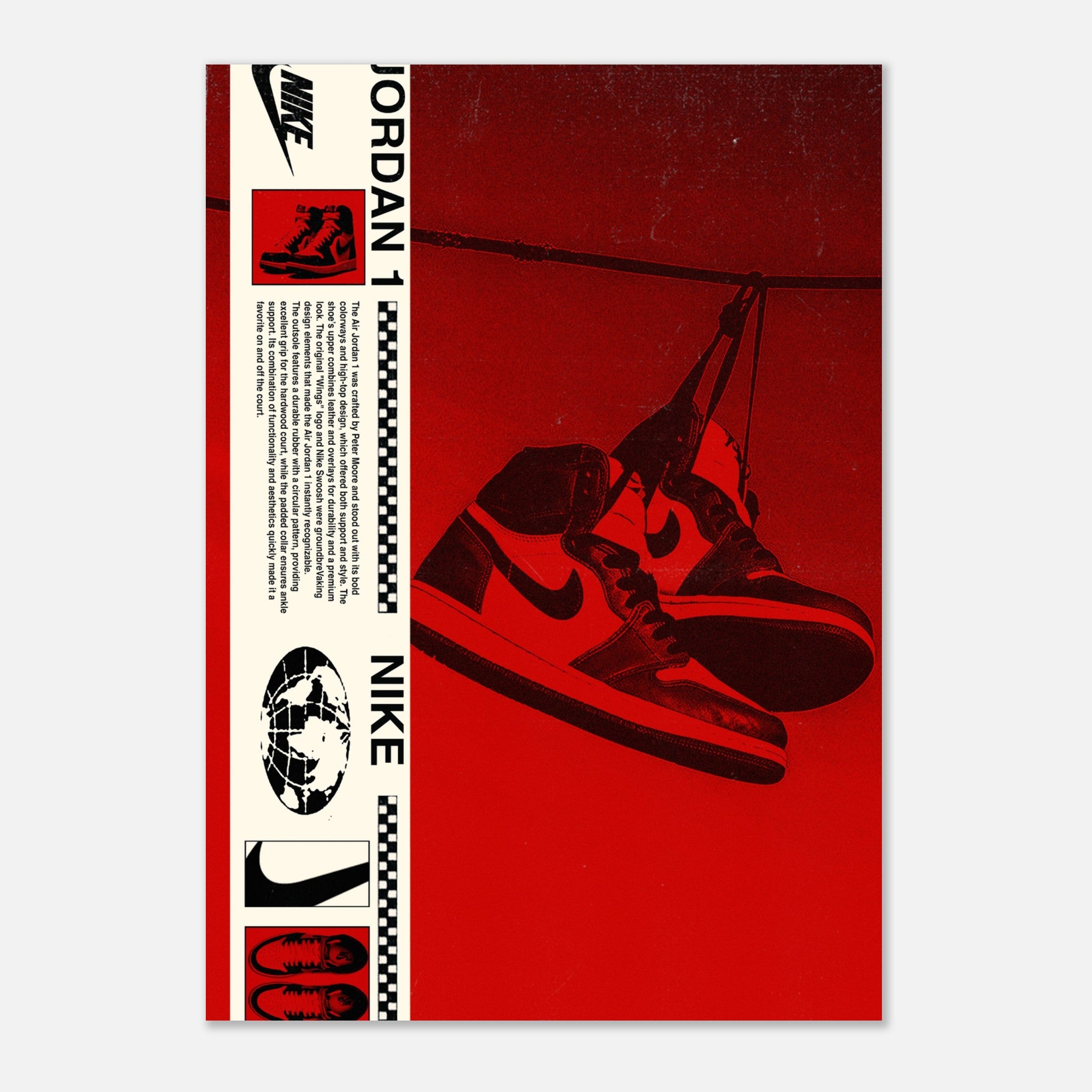 Jordan 1s - Red Poster