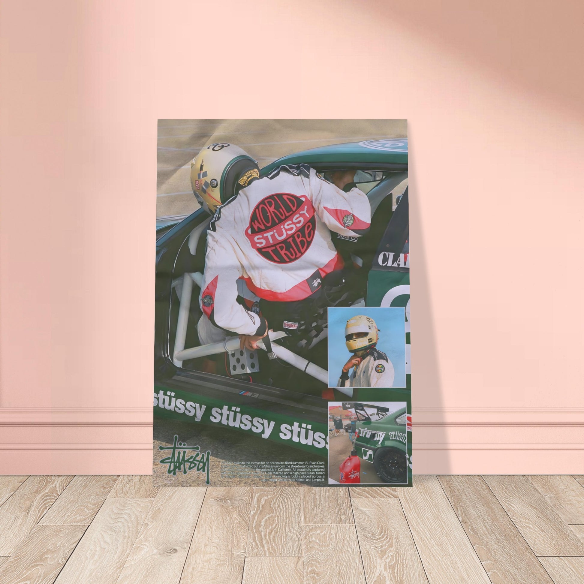 Stussy Race Car Poster – High-Quality Semi-Glossy Art Print