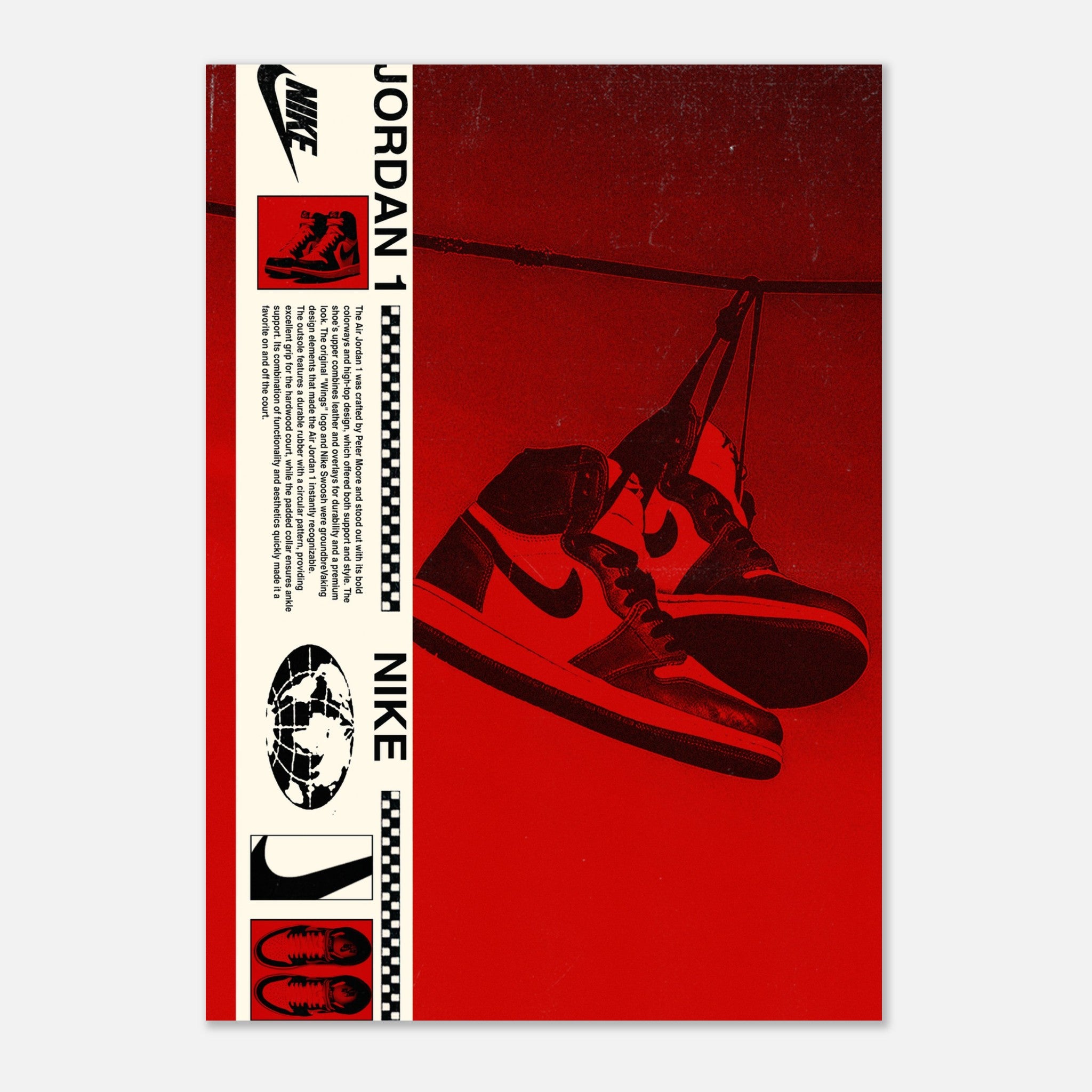 Jordan 1s - Red Poster