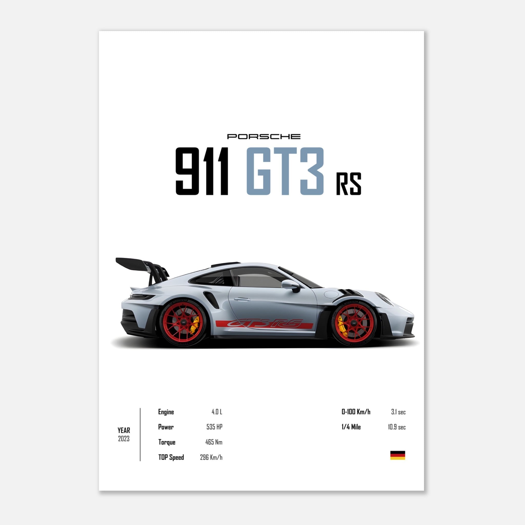 Porsche 911 GT3 RS Poster