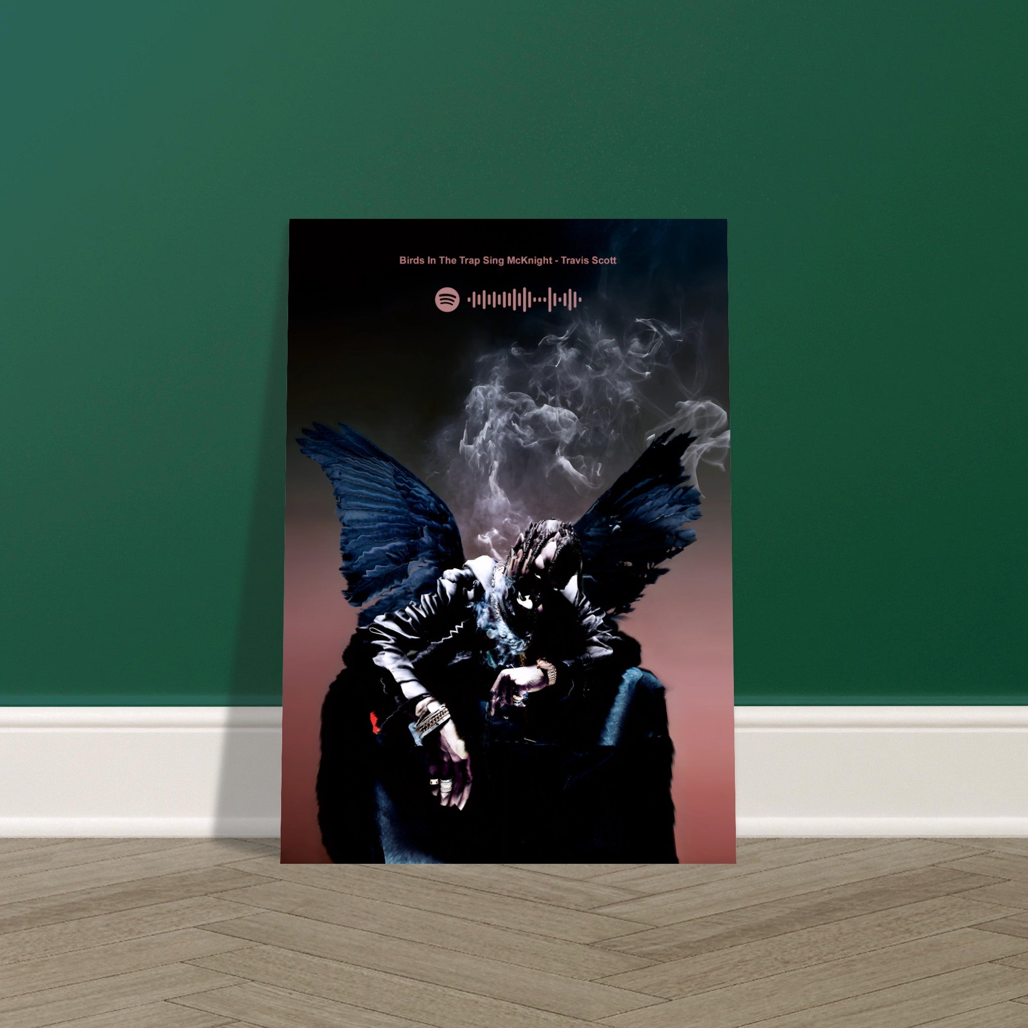 Poster Su Tela Travis Scott McKnight 40x60 Cm – Uccelli In Trappola, Decorazione Camera Da Letto