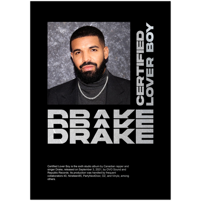 Drake Certified Lover Boy Poster – Stylish Wall Art | 24 Drake Certified Lover Boy Poster – Stylish Wall Art | 24
