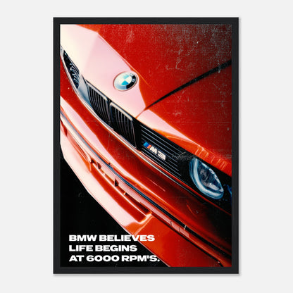 BMW - Red Poster