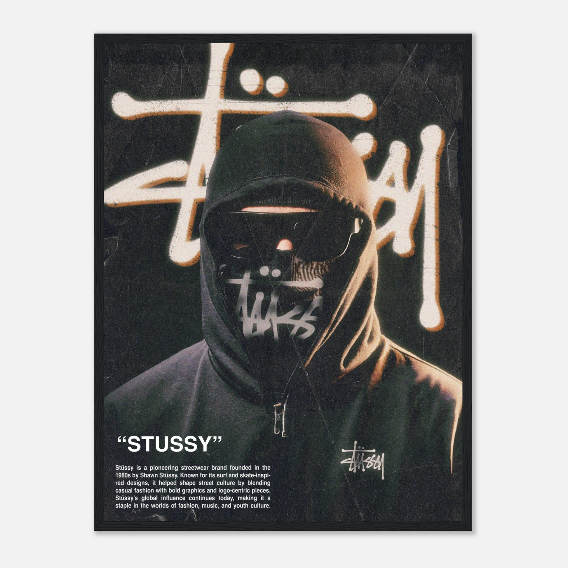 Stussy Masked Man Poster