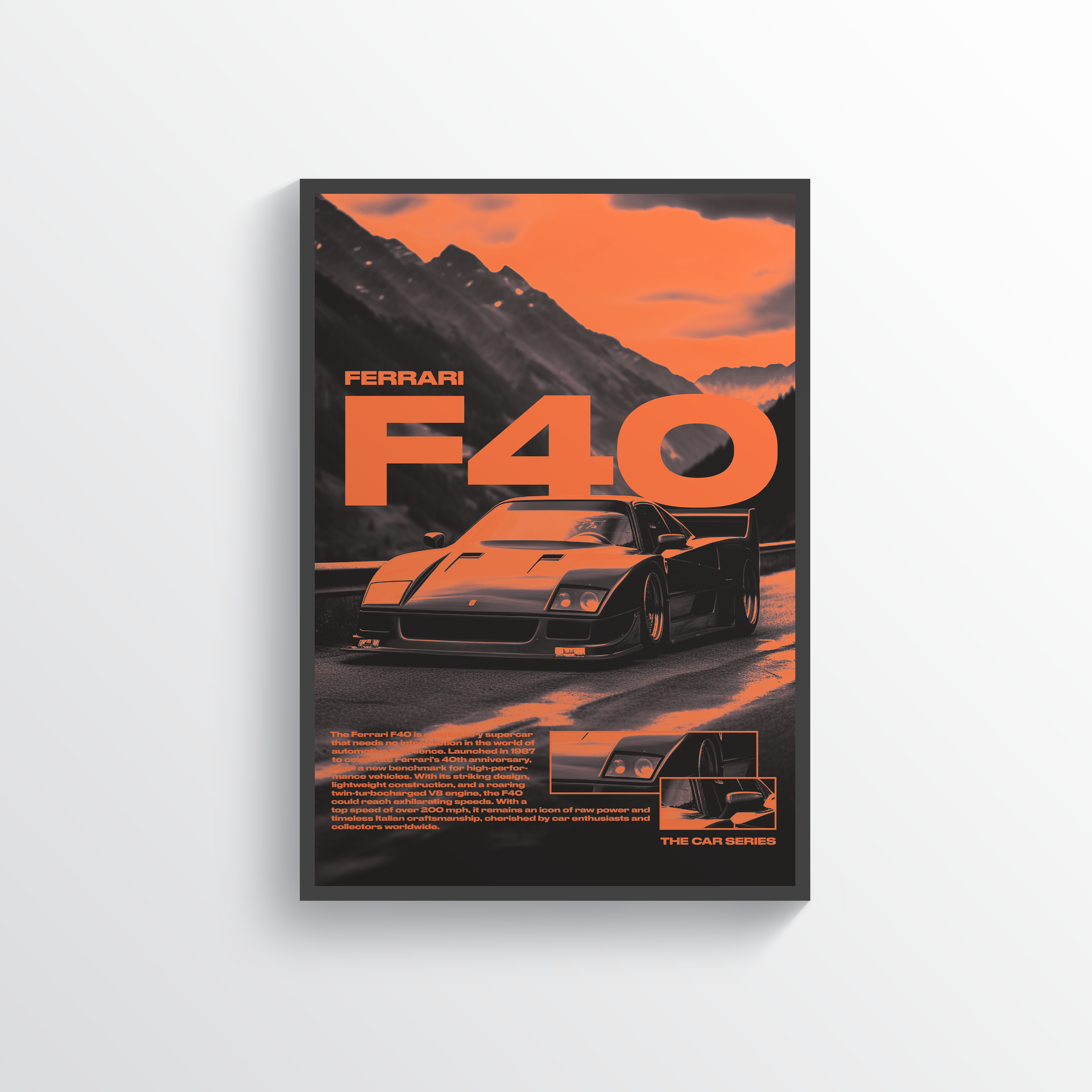 Ferrari F40 Poster