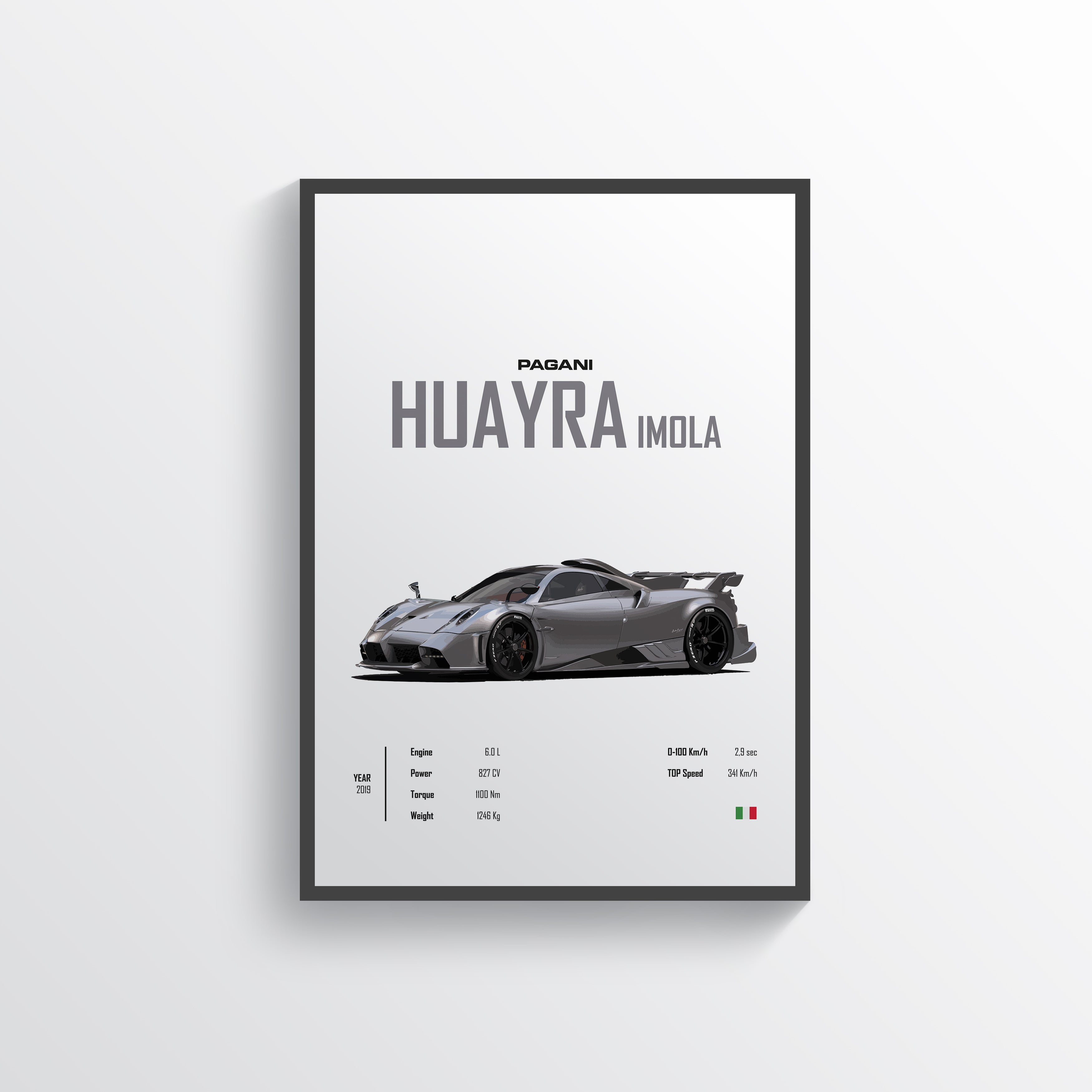 Pagani Huayra Imola Poster
