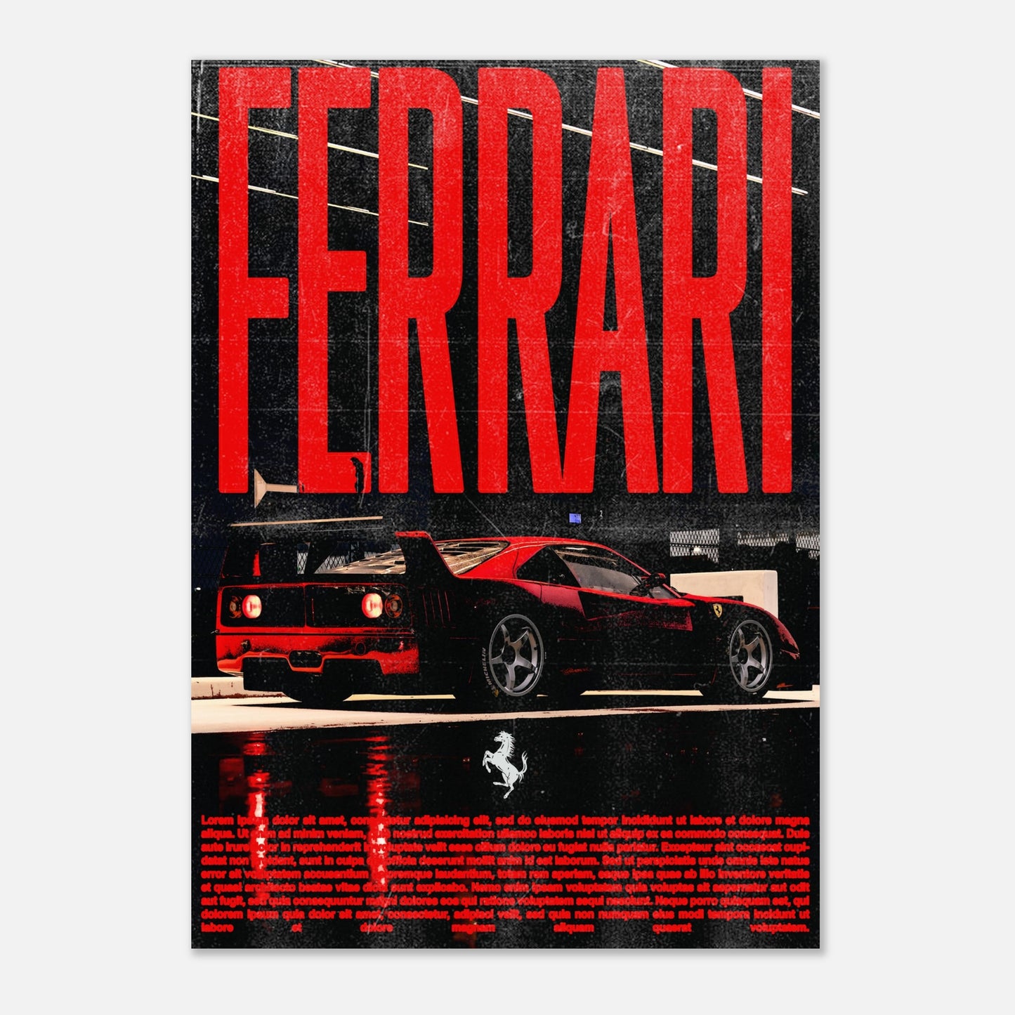 Ferrari Dark Poster