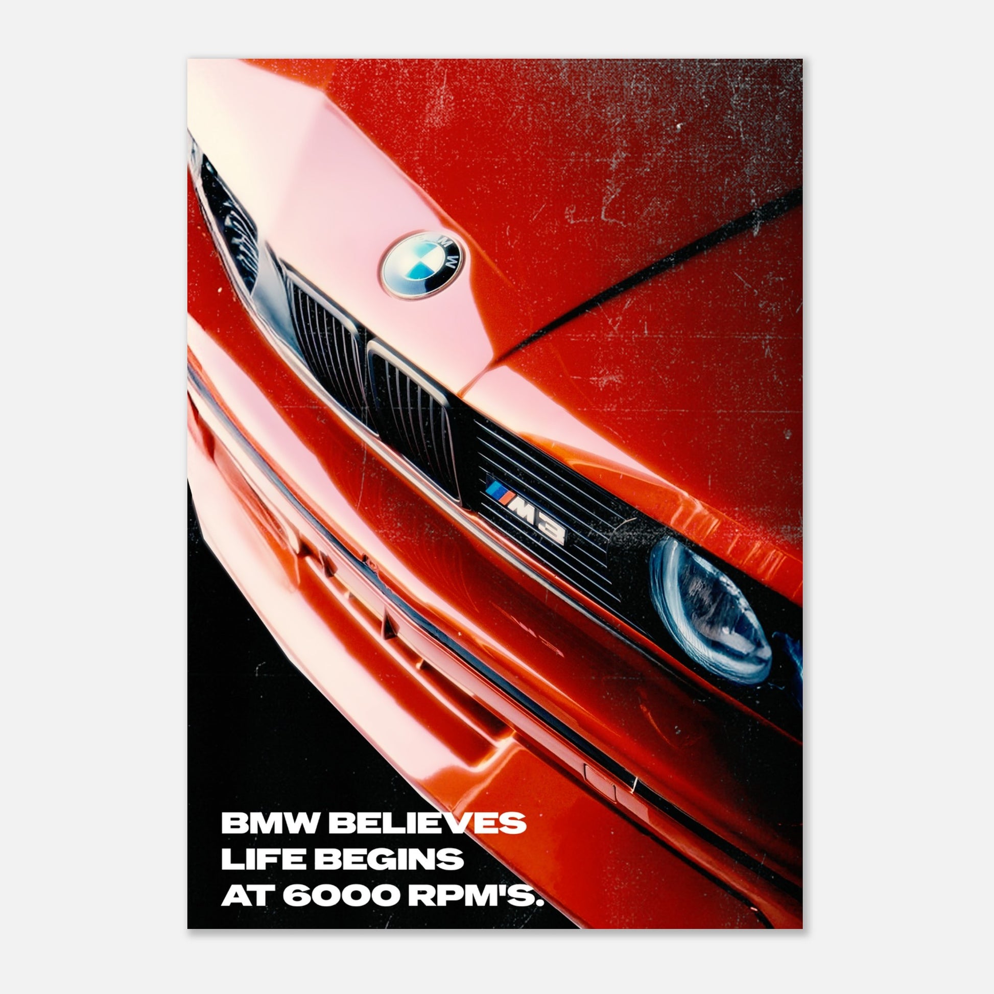 BMW - Red Poster