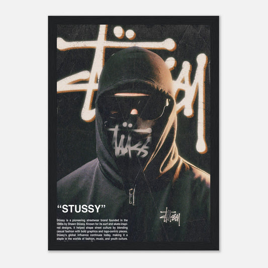 Stussy Masked Man Poster