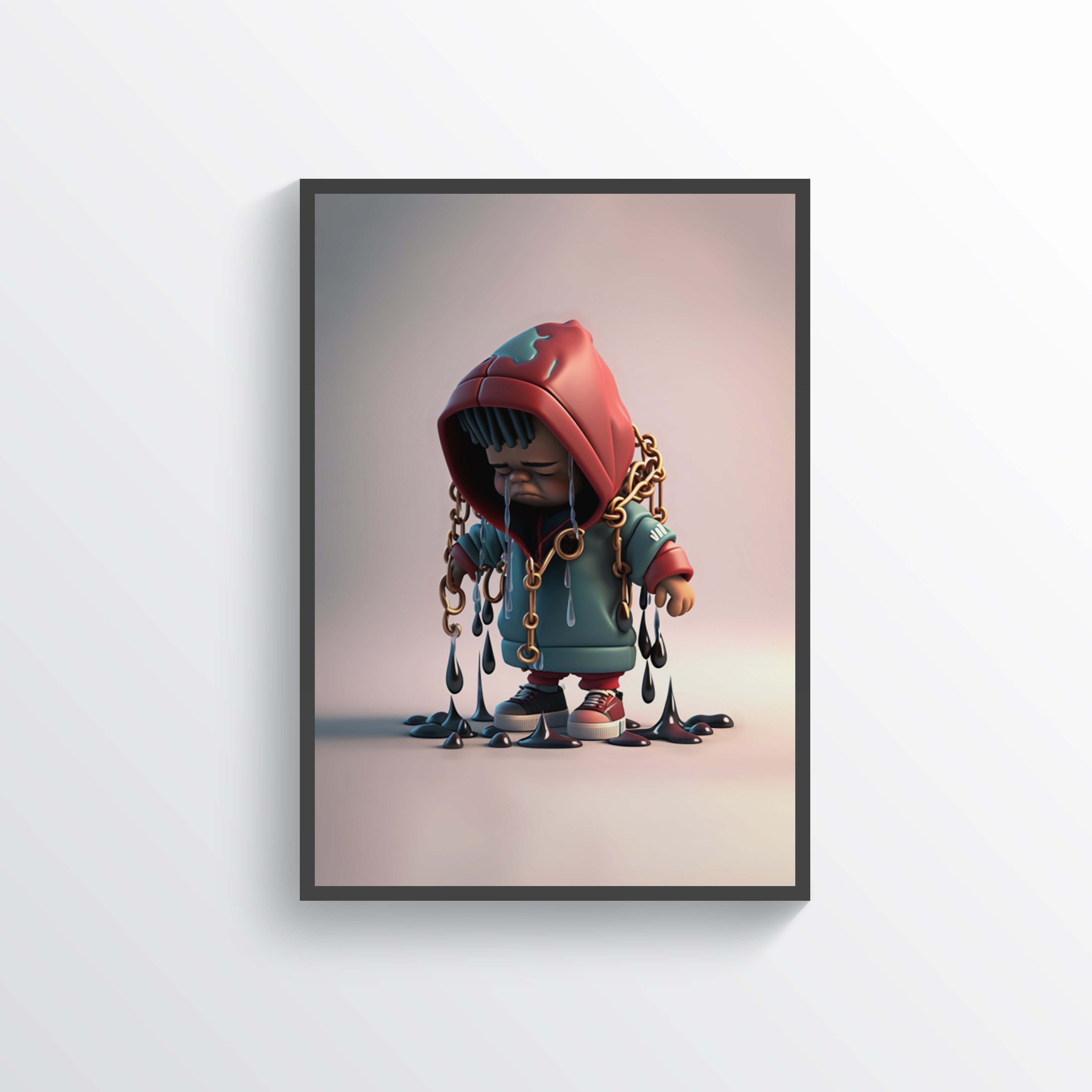 Crypto Kids — Black liquid drip