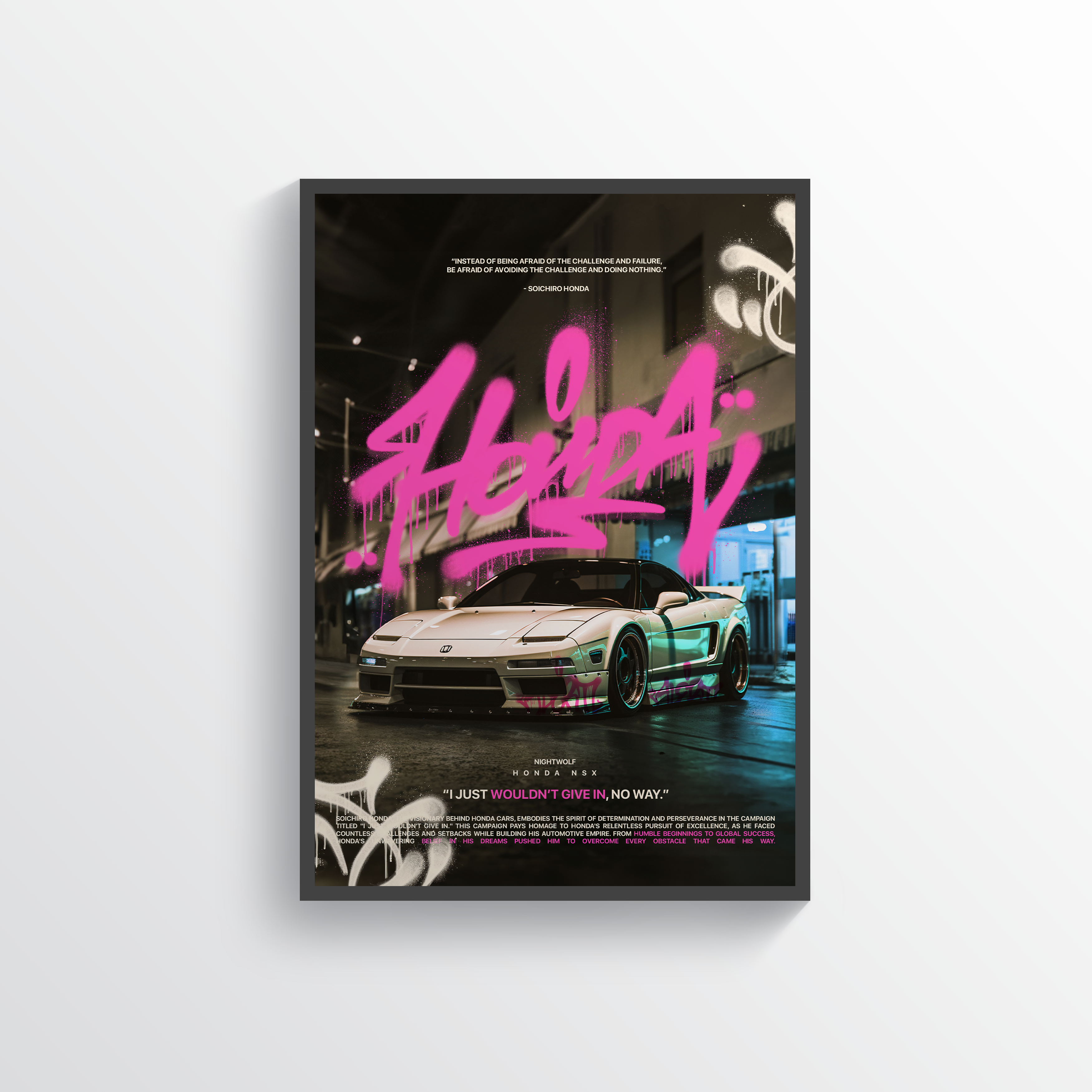 HONDA NSX Poster