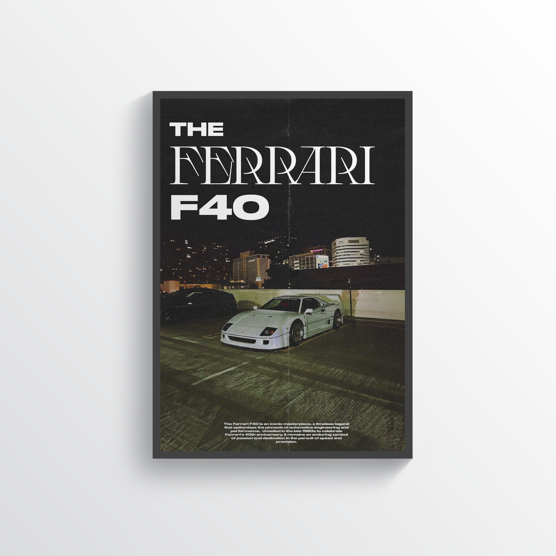 Ferrari F40 Poster