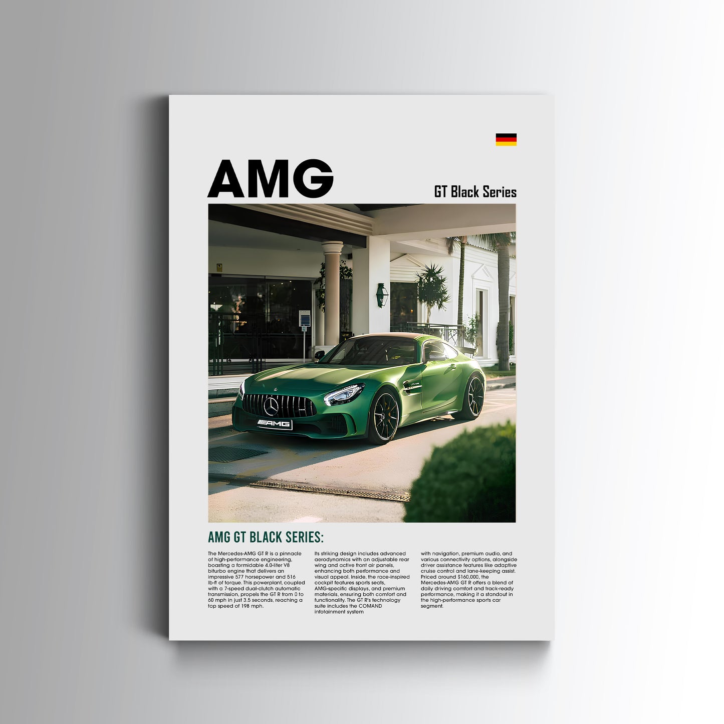 Mercedes AMG GTR Poster