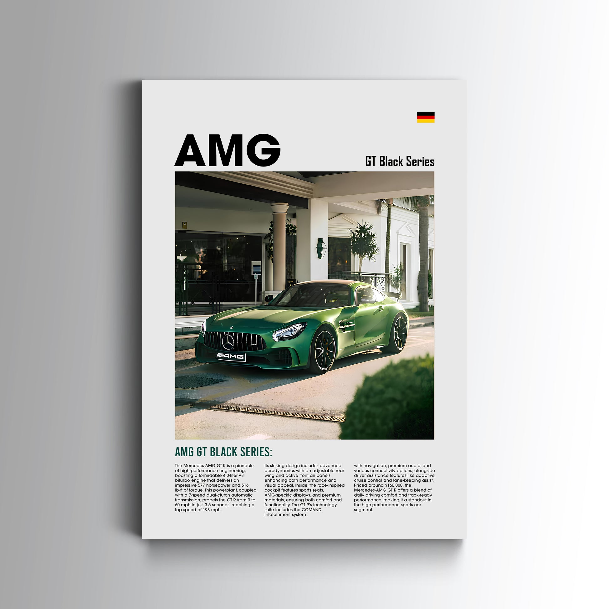 Mercedes AMG GTR Poster