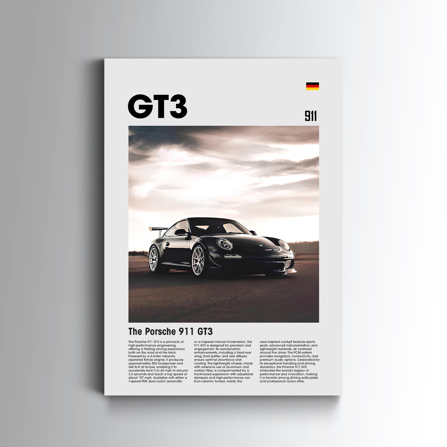 Porsche GT3 V2 Poster