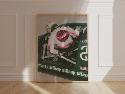 Evan Clark Stüssy Motorsport Poster