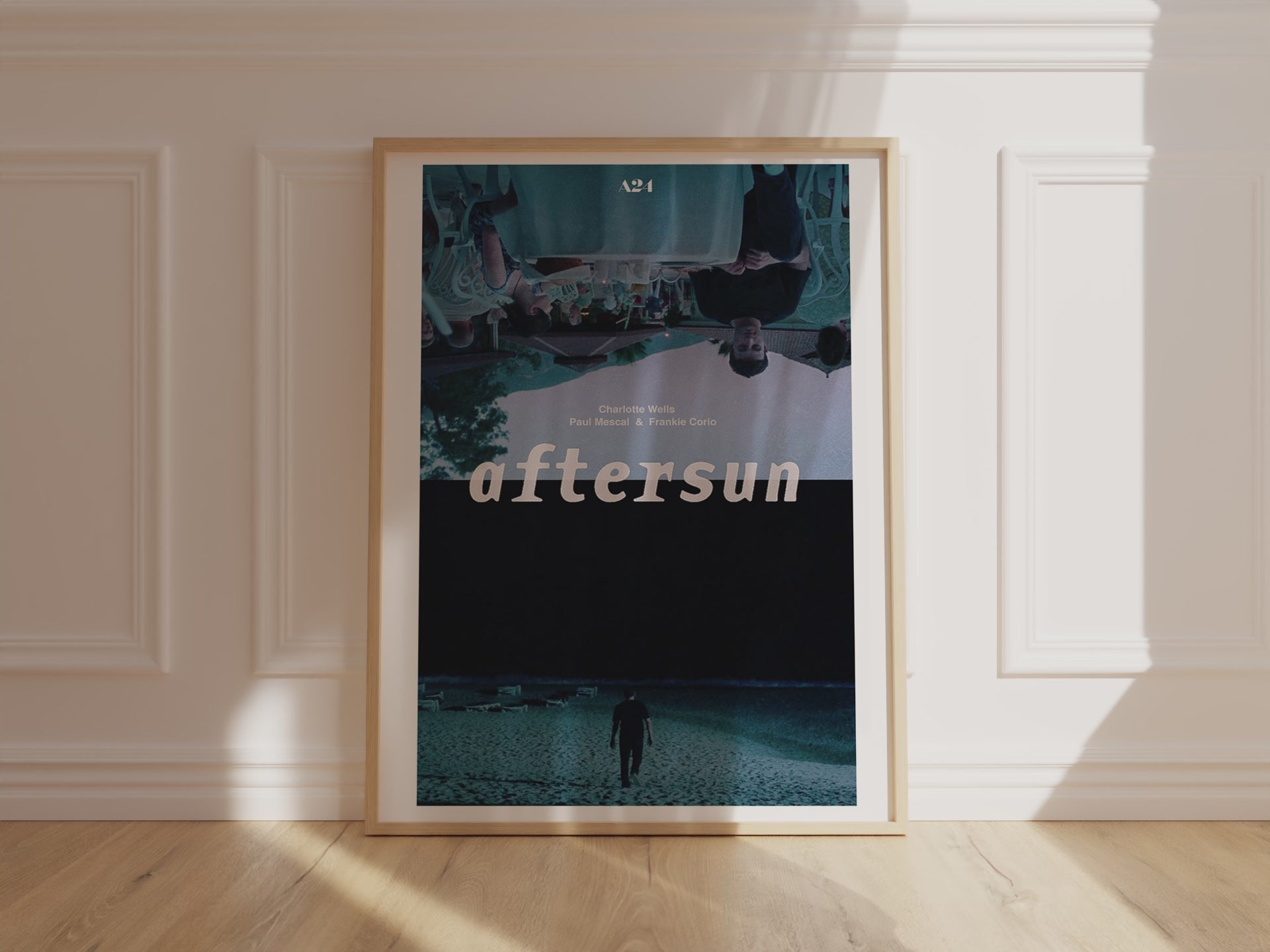 Aftersun Upside Down Resort Poster - A24 Indie Film Decor