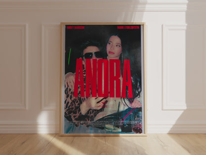 Anora 2024 Movie Poster - Mikey Madison Oscar Winner Art