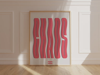 CHAOS Typography Poster