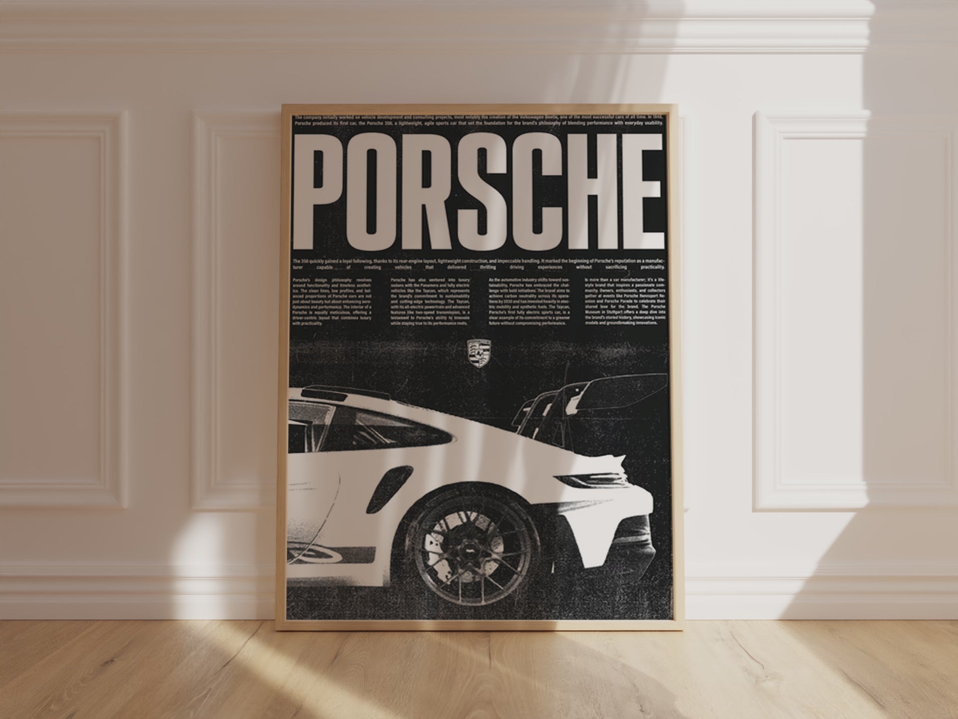 Vintage Race Car Poster - Grunge Motorsport Art