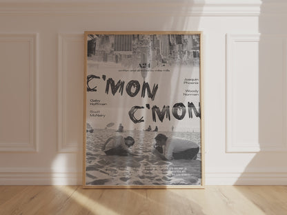 C'mon C'mon - Joaquin Phoenix A24 Black & White Art Print