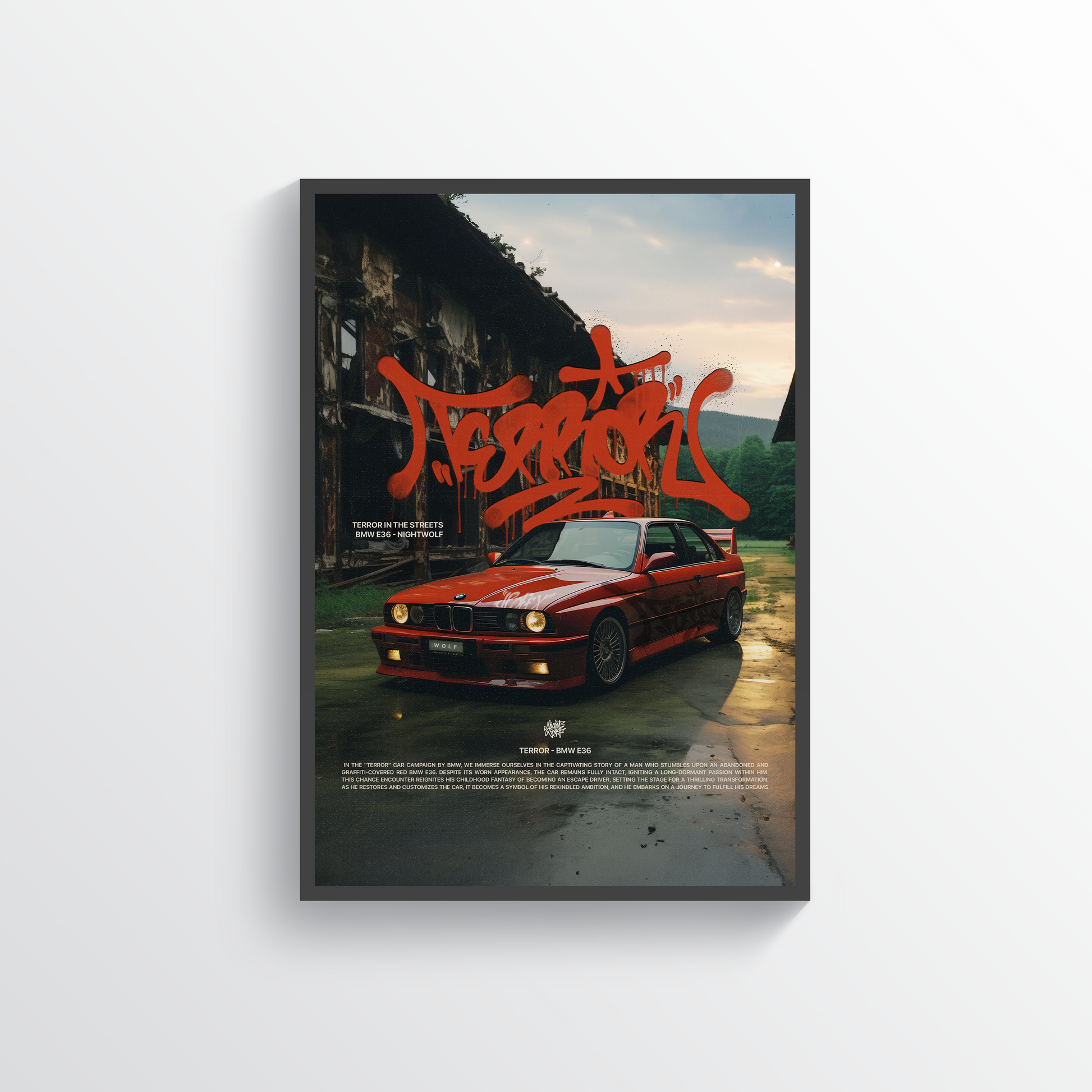 BMW E36 Poster