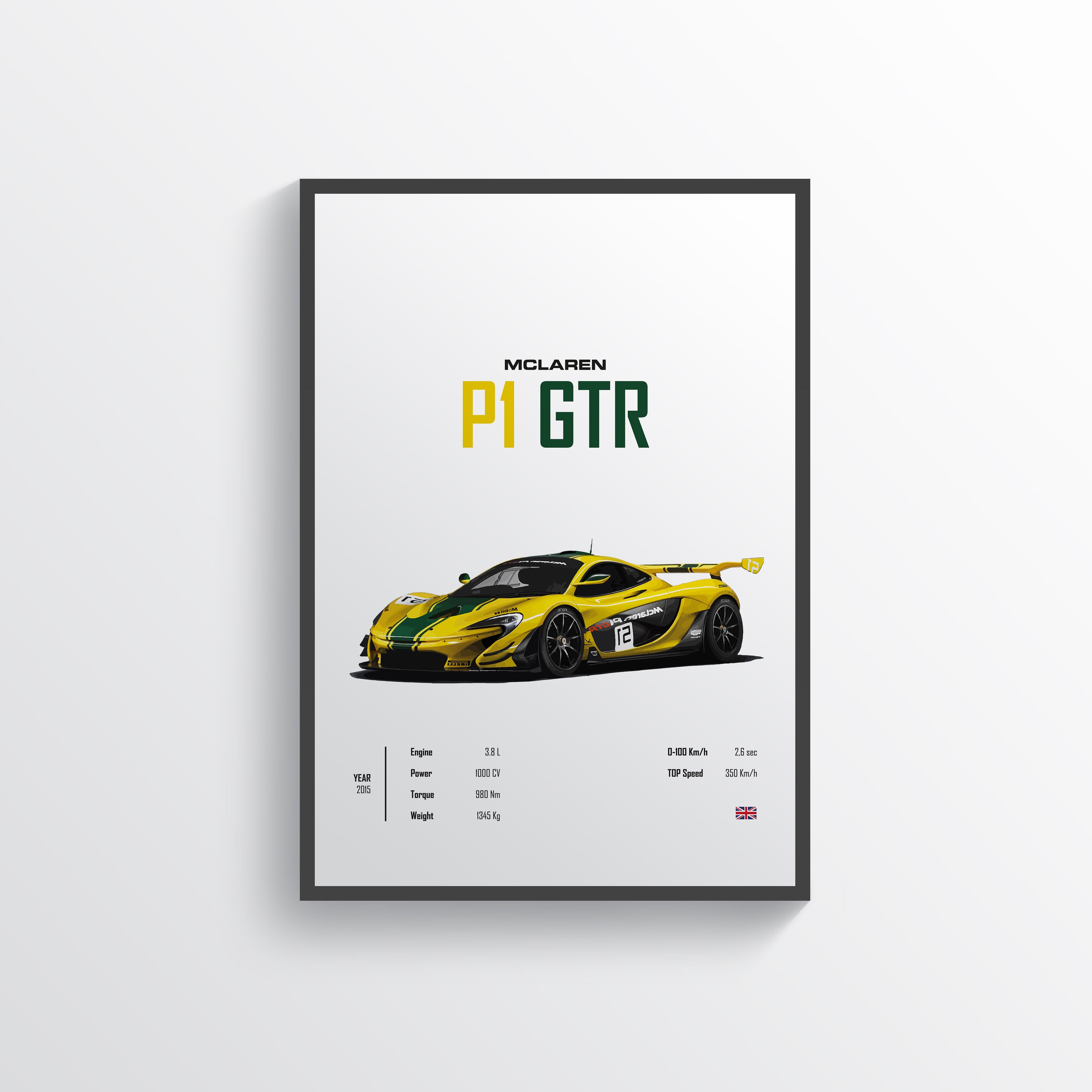 McLaren P1 GTR Poster