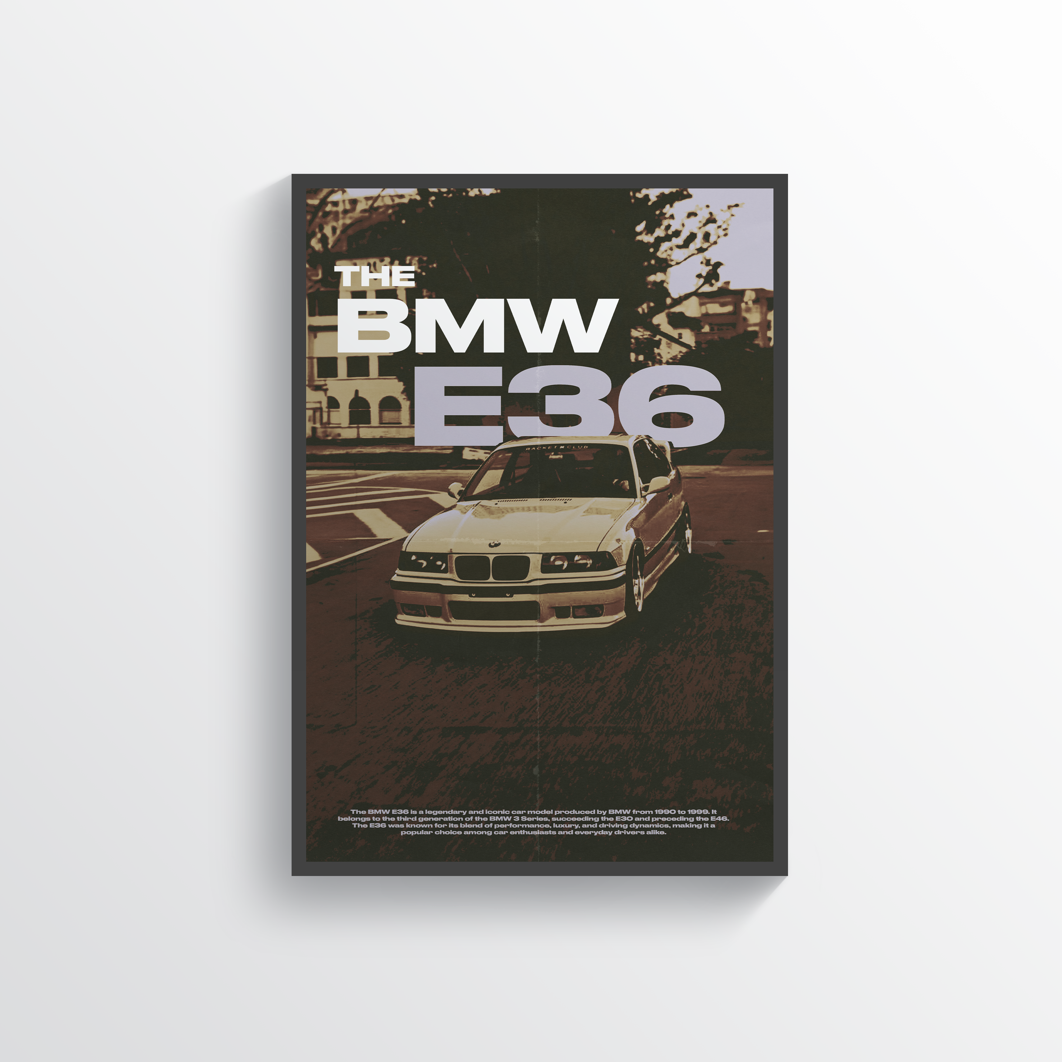 BMW E36 Poster