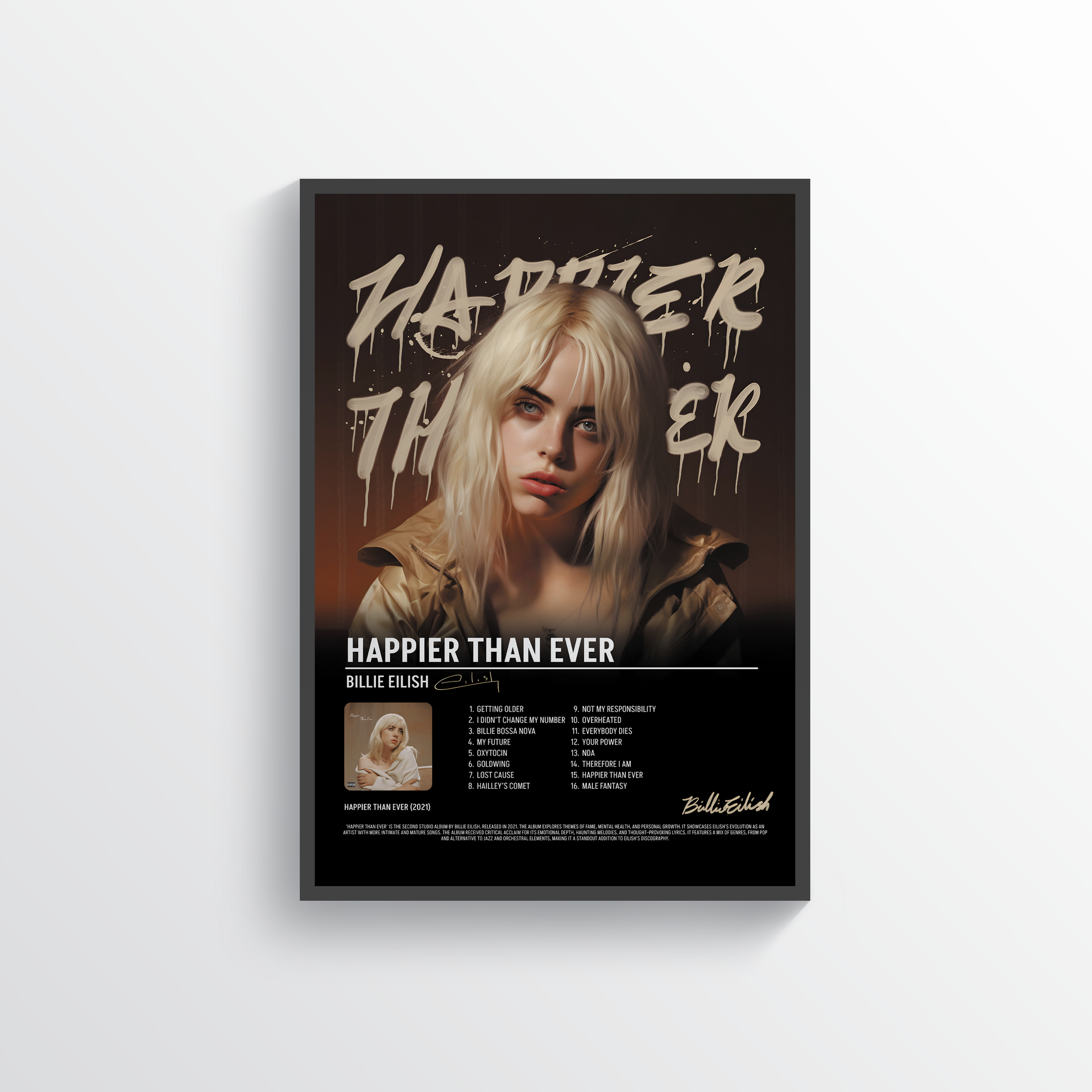 Billie Eilish Poster - Stylish Art to Elevate Your Room | 24posters