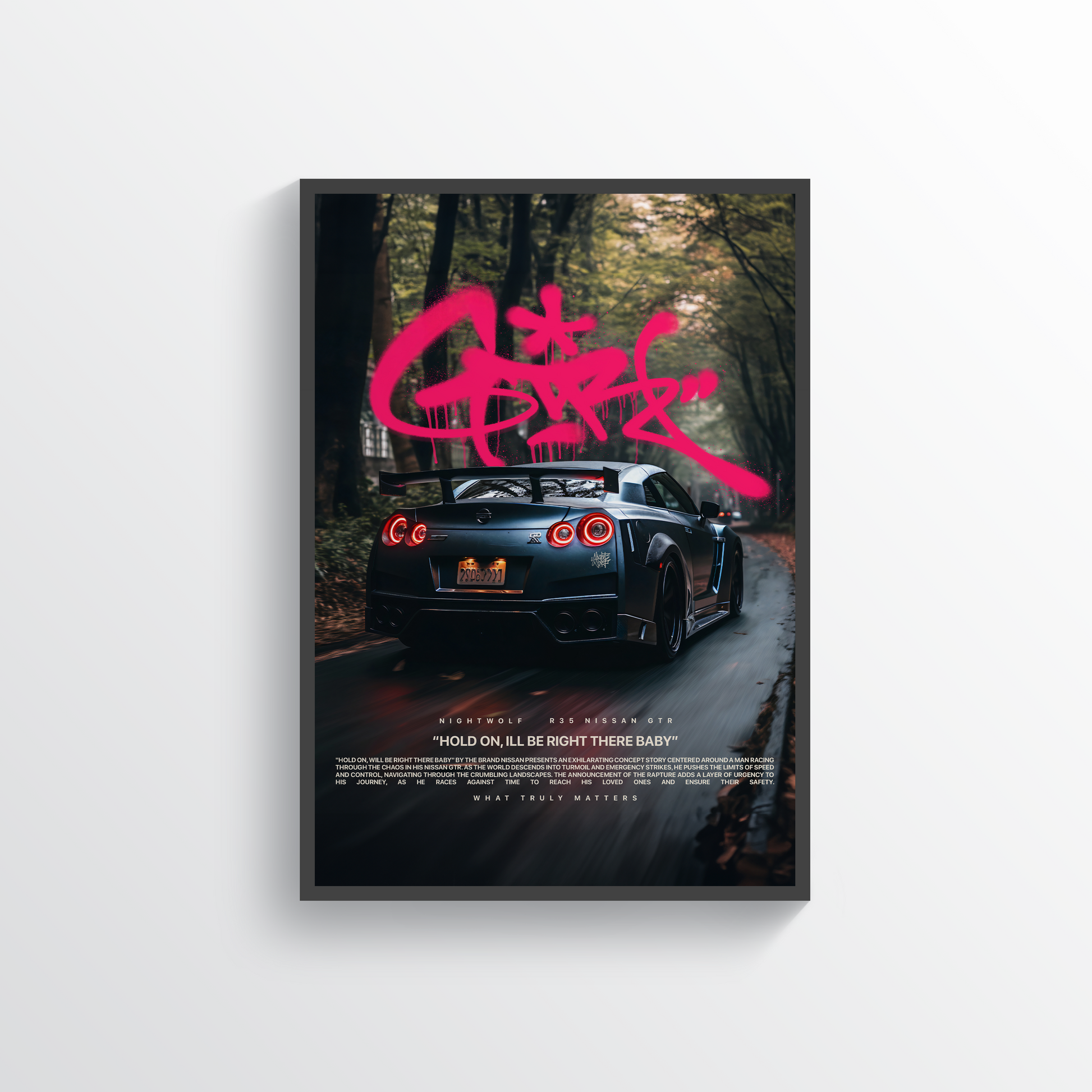 NISSAN GTR Poster