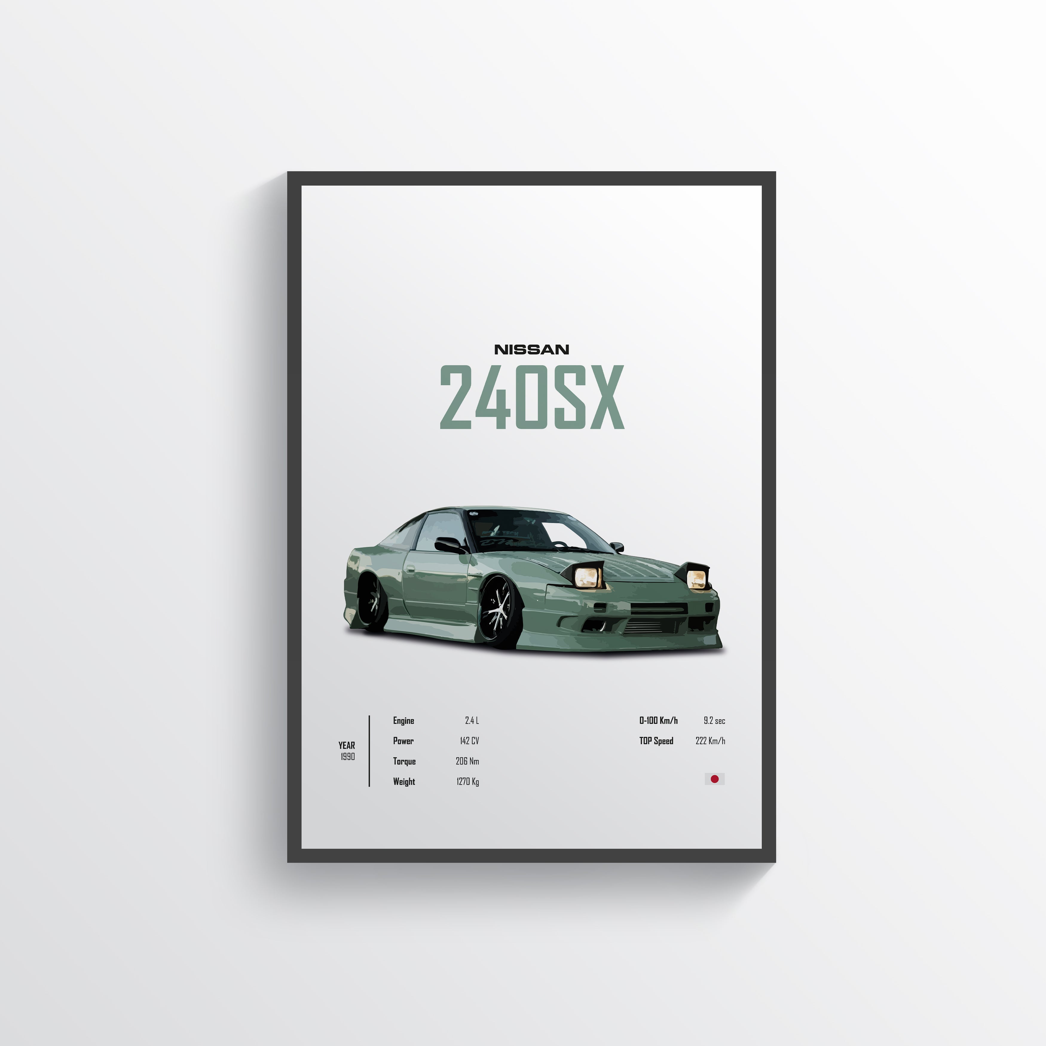 Nissan 240SX Poster